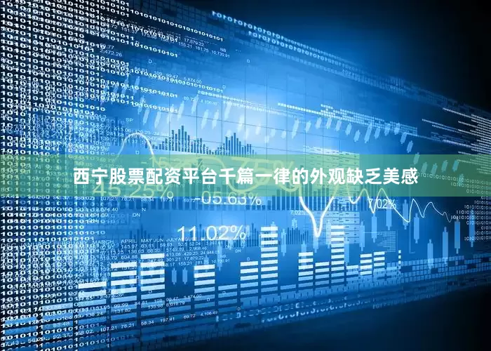 西宁股票配资平台千篇一律的外观缺乏美感